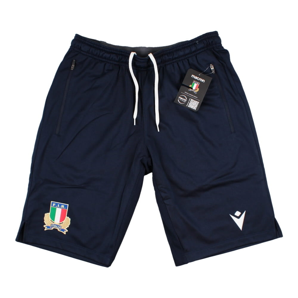 2022-2023 Italy Rugby Bermuda Shorts (Navy) Product - Shorts Macron   
