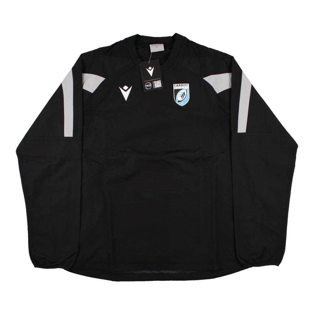2022-2023 Cardiff Blues Training Contact Top (Black) Product - Training Tops Macron   