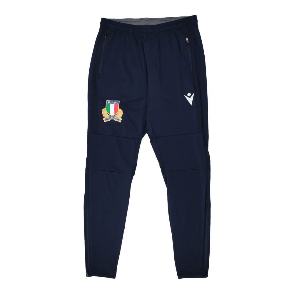 2022-2023 Italy Rugby Poly Training Pants (Navy) Product - Pants Macron   