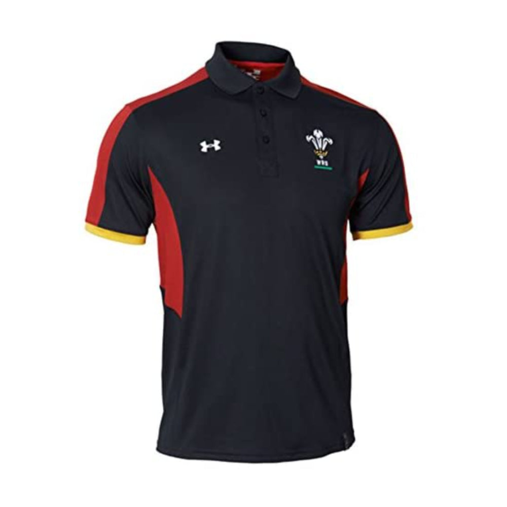 2015-2016 Wales WRU Rugby Polo Shirt (Black) Product - Polo Shirts Under Armour   