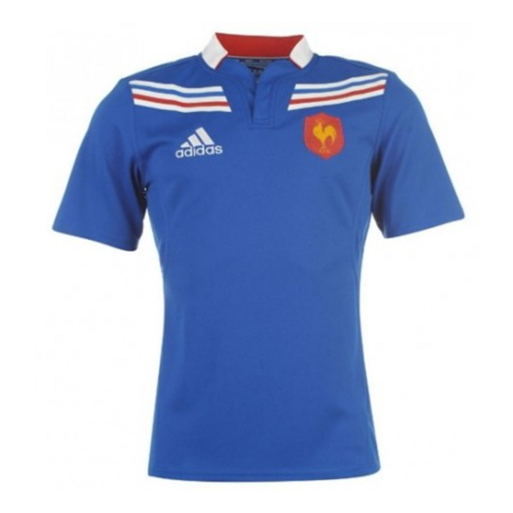2012-2013 France Home Rugby Shirt Product - Football Shirts Adidas   