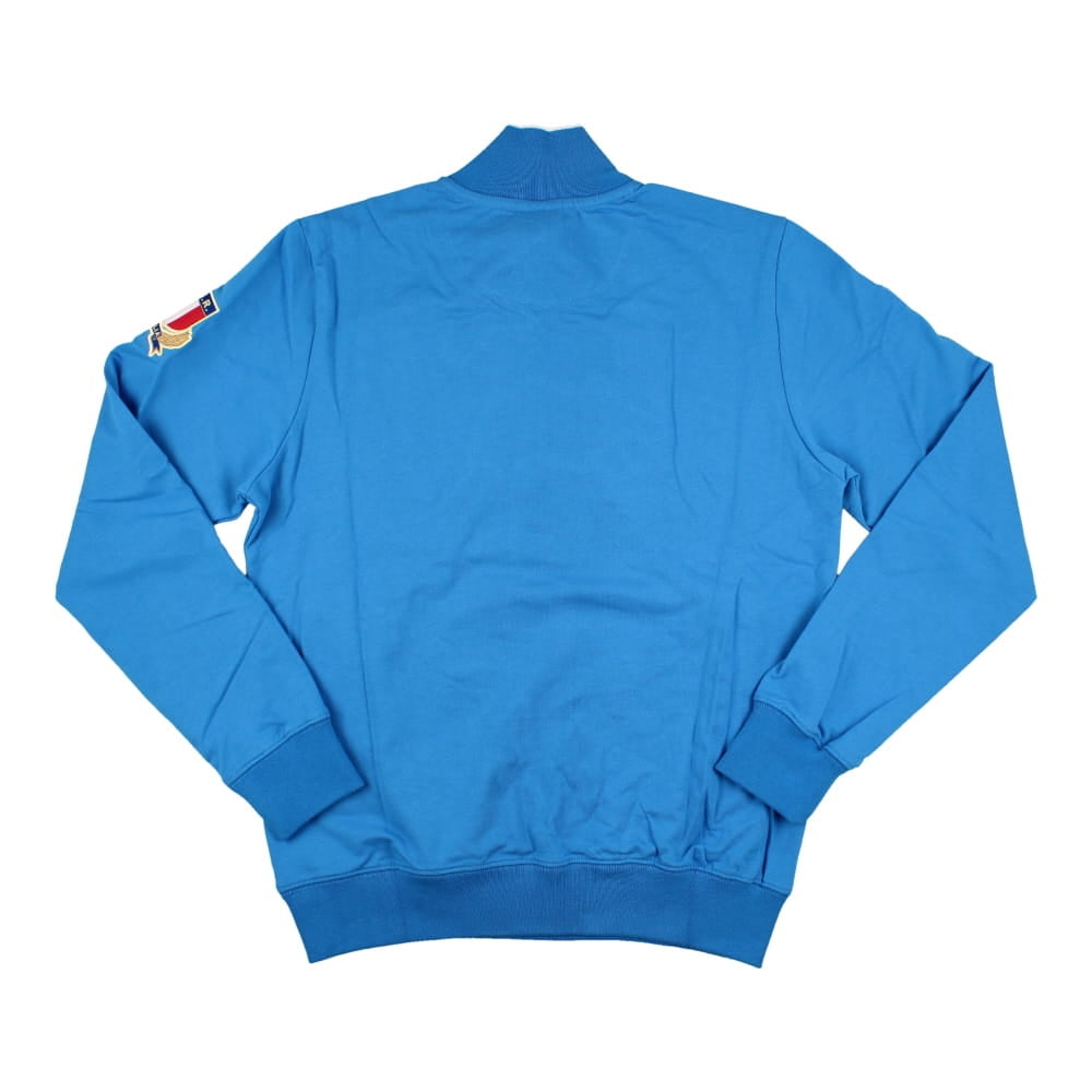 2022-2023 Italy Rugby Full Zip Cotton Jacket (Blue) Product - Jackets Macron   