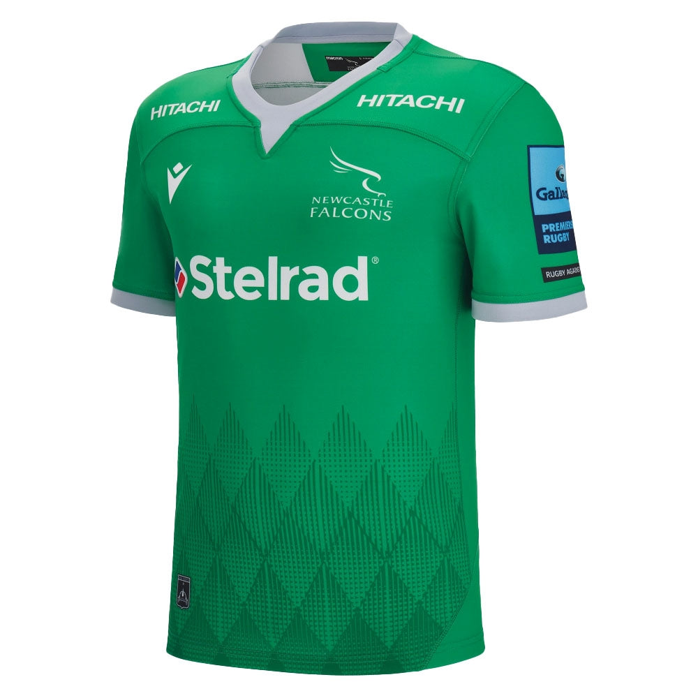 2022-2023 Newcastle Falcons Away Rugby Shirt Product - Football Shirts Macron   