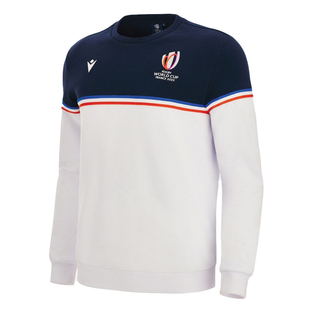 Macron RWC 2023 Cotton Roundneck Rugby Sweatshirt (Navy-White) Product - Sweat Tops Macron   
