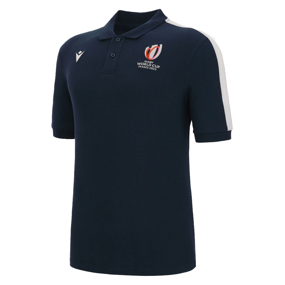 RWC 2023 Rugby Cotton Piquet Polo Shirt (Navy) Product - Polo Shirts Macron   