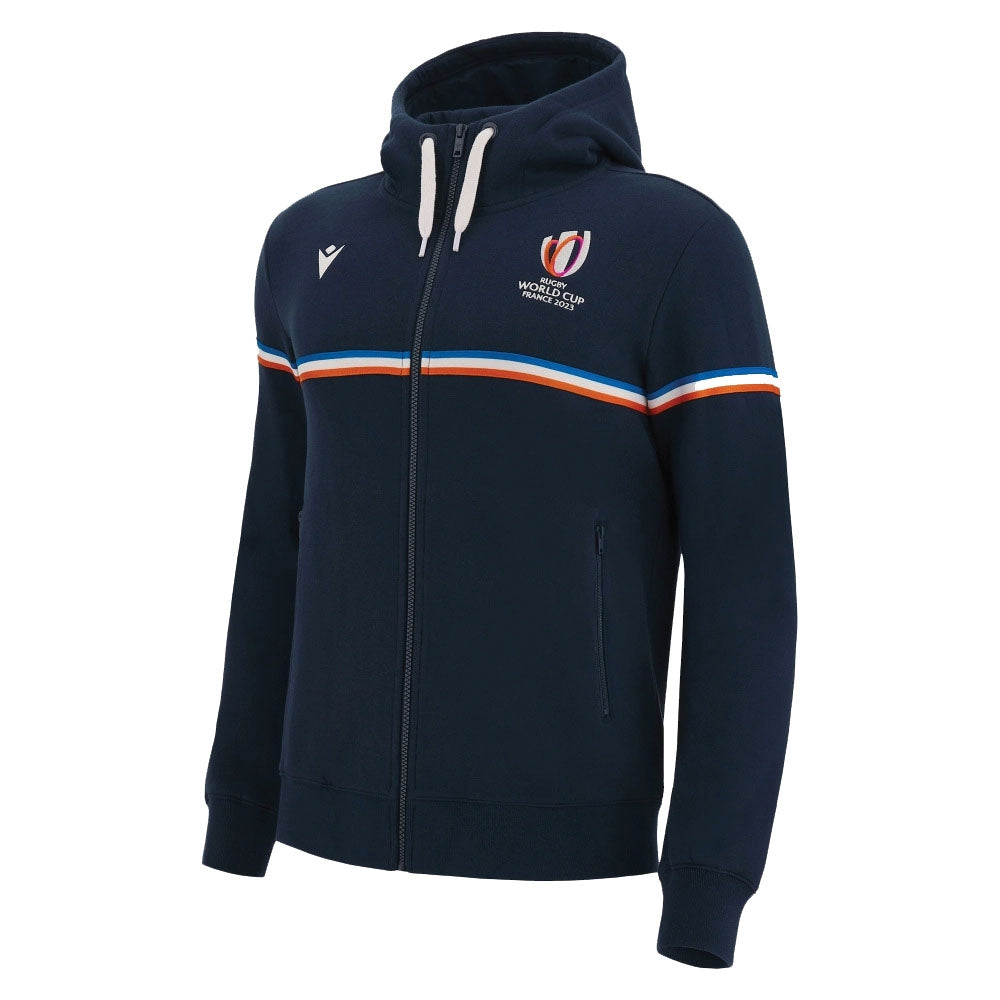 Macron RWC 2023 Rugby Full Zip Hoodie (Navy) Product - Hoodies Macron   