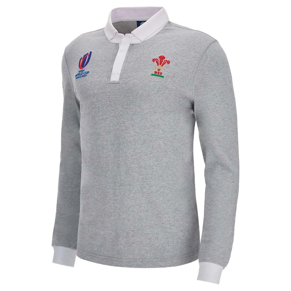 Wales RWC 2023 Rugby Jersey (Grey) Product - Football Shirts Macron   