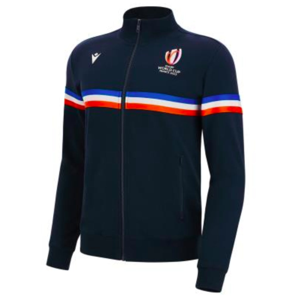 RWC 2023 Macron Mens Full Zip Sweatshirt (Navy) Product - Sweat Tops Macron   