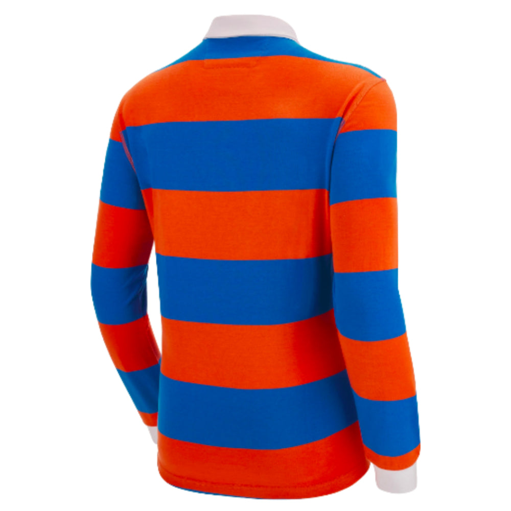 RWC 2023 Hooped LS Rugby Jersey (Blue) Product - Training Tops Macron   