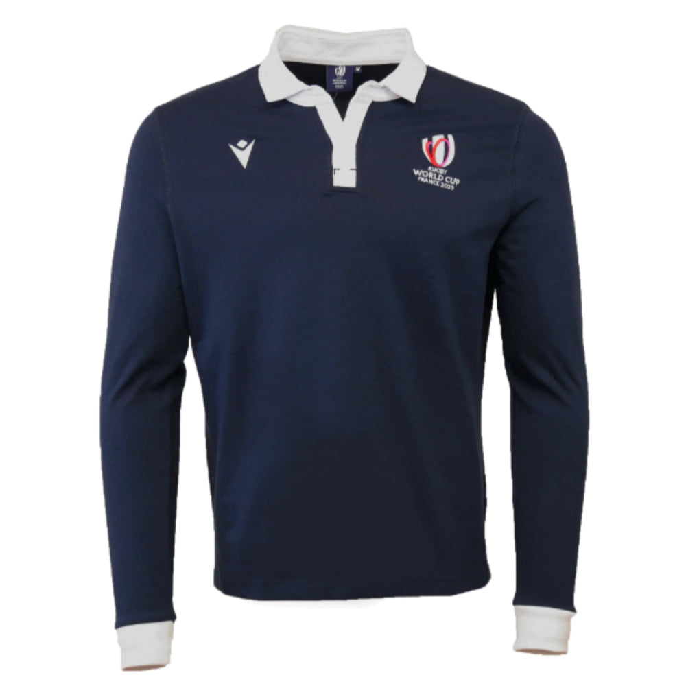 RWC 2023 Rugby Cotton Polo Shirt (Navy) Product - Polo Shirts Macron   