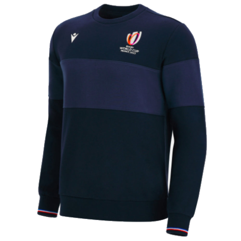 RWC 2023 Mens Rugby Cotton Sweatshirt (Navy) Product - Sweat Tops Macron   