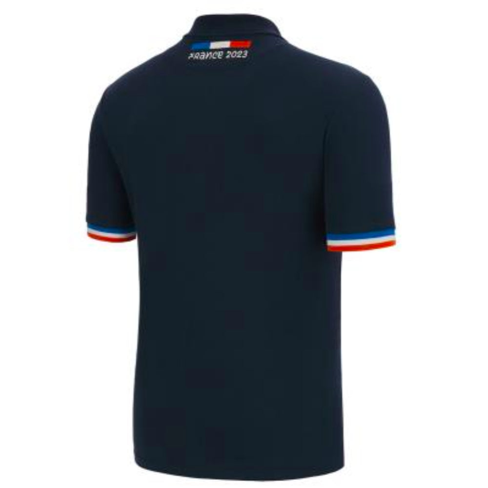 RWC 2023 Rugby World Cup Cotton Piquet Polo Shirt (Navy)_1