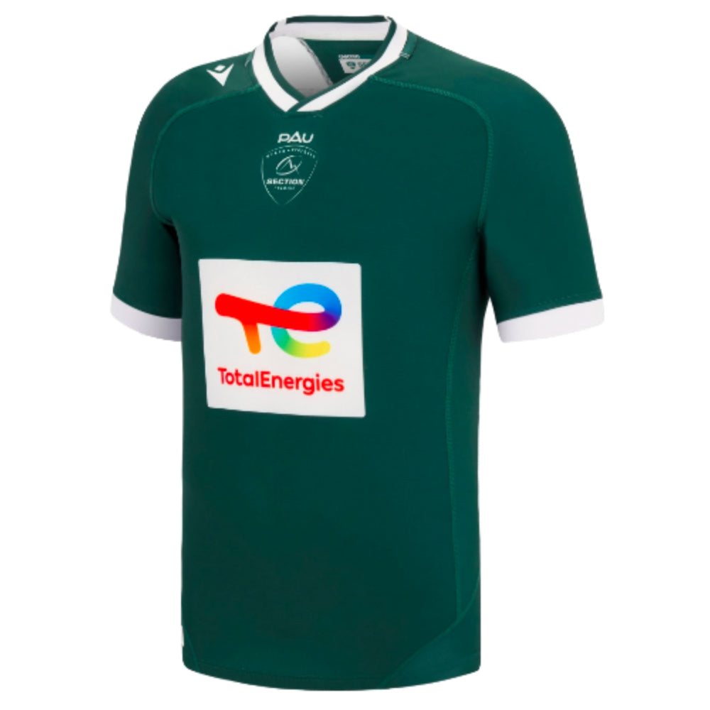2022-2023 Section Paloise Home Rugby Shirt Product - Football Shirts Macron   