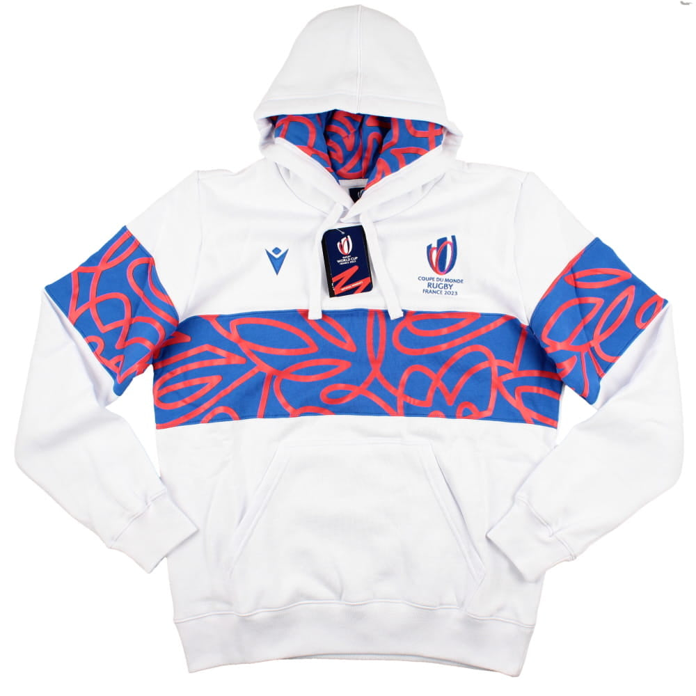 Macron RWC 2023 Rugby Hoop Hoody (White) Product - Hoodies Macron   