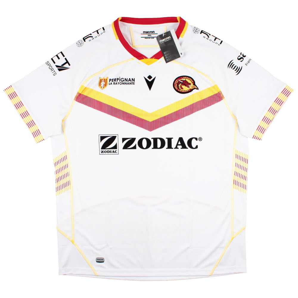 2022-2023 Dragons Catalans Home Rugby Shirt Product - Football Shirts Macron   