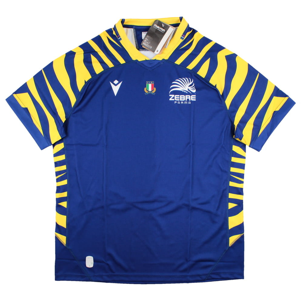 2022-2023 Zebre Rugby Club Home Shirt Product - Football Shirts Macron   