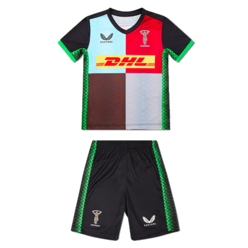 2022-2023 Harlequins Infants Home Rugby Kit Product - Football Shirts Castore   