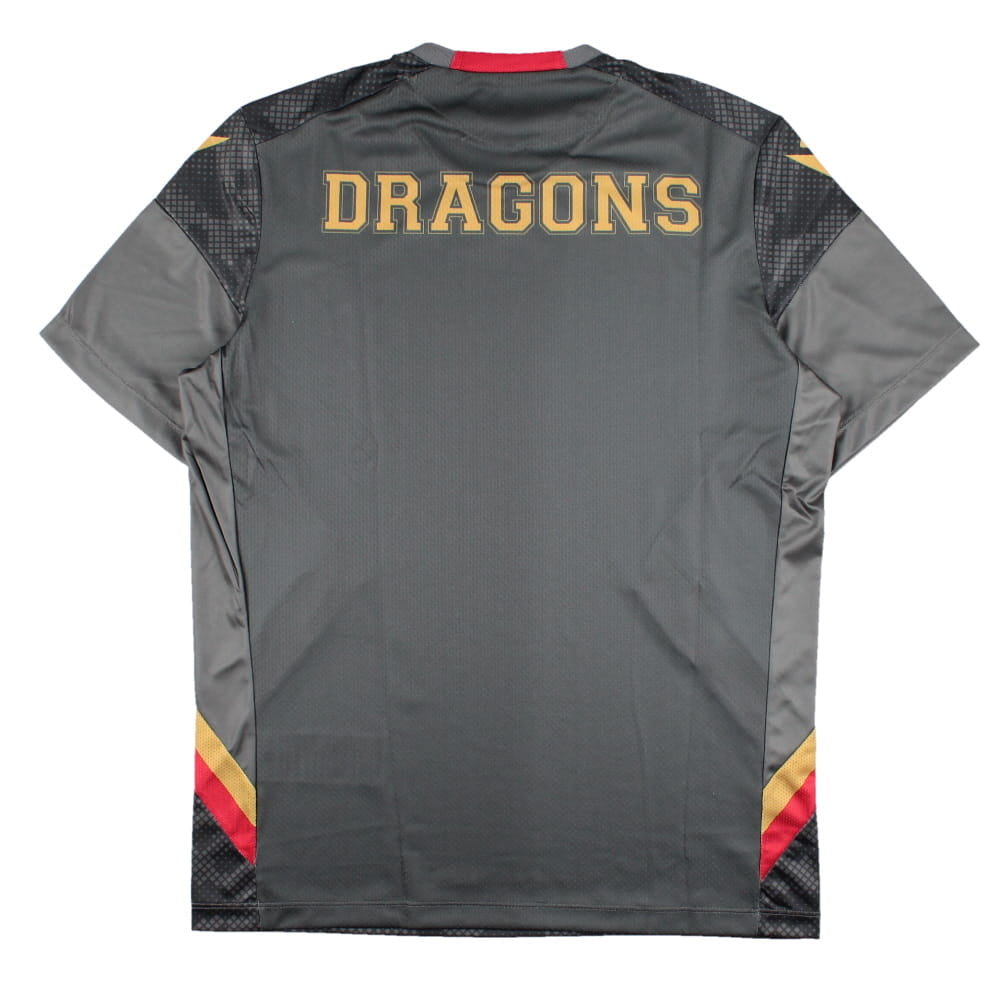 2022-2023 Catalan Dragons Training Poly Shirt (Metal) Product - Training Shirts Macron   
