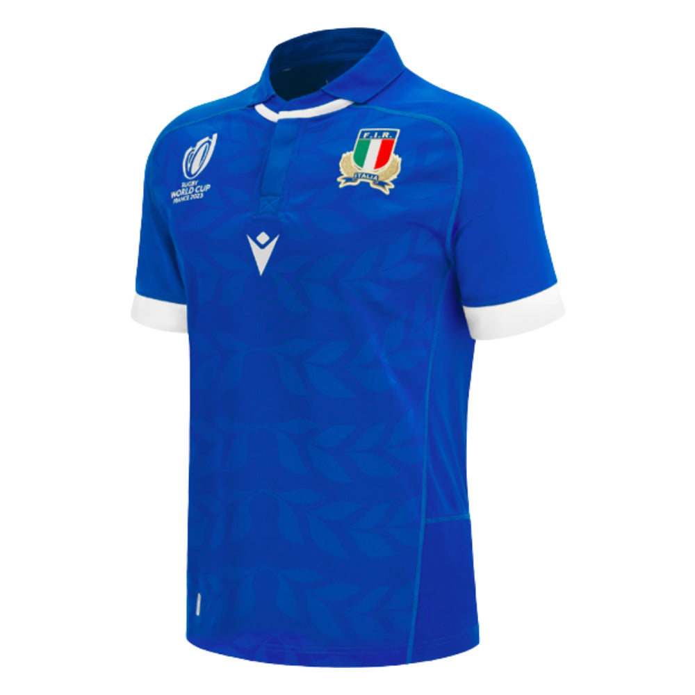 Italy RWC 2023 Home Replica Rugby Shirt Product - Football Shirts Macron   