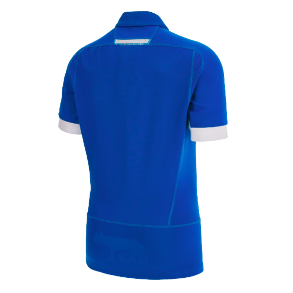 Italy RWC 2023 Authentic Home Rugby Shirt (Your Name) Product - Hero Shirts Macron   