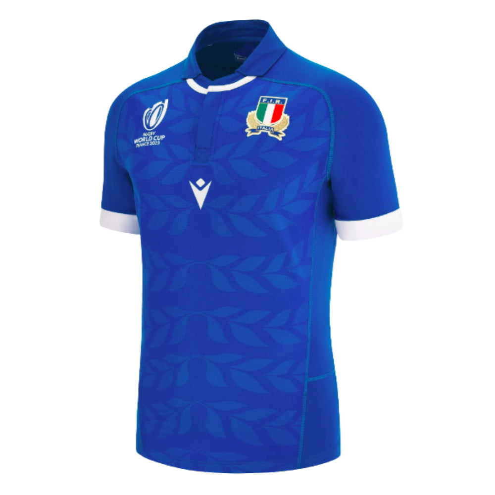 Italy RWC 2023 Authentic Home Rugby Shirt Product - Football Shirts Macron   