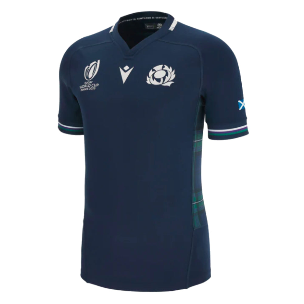 Scotland RWC 2023 Limited Edition Bodyfit Home Rugby Shirt_0