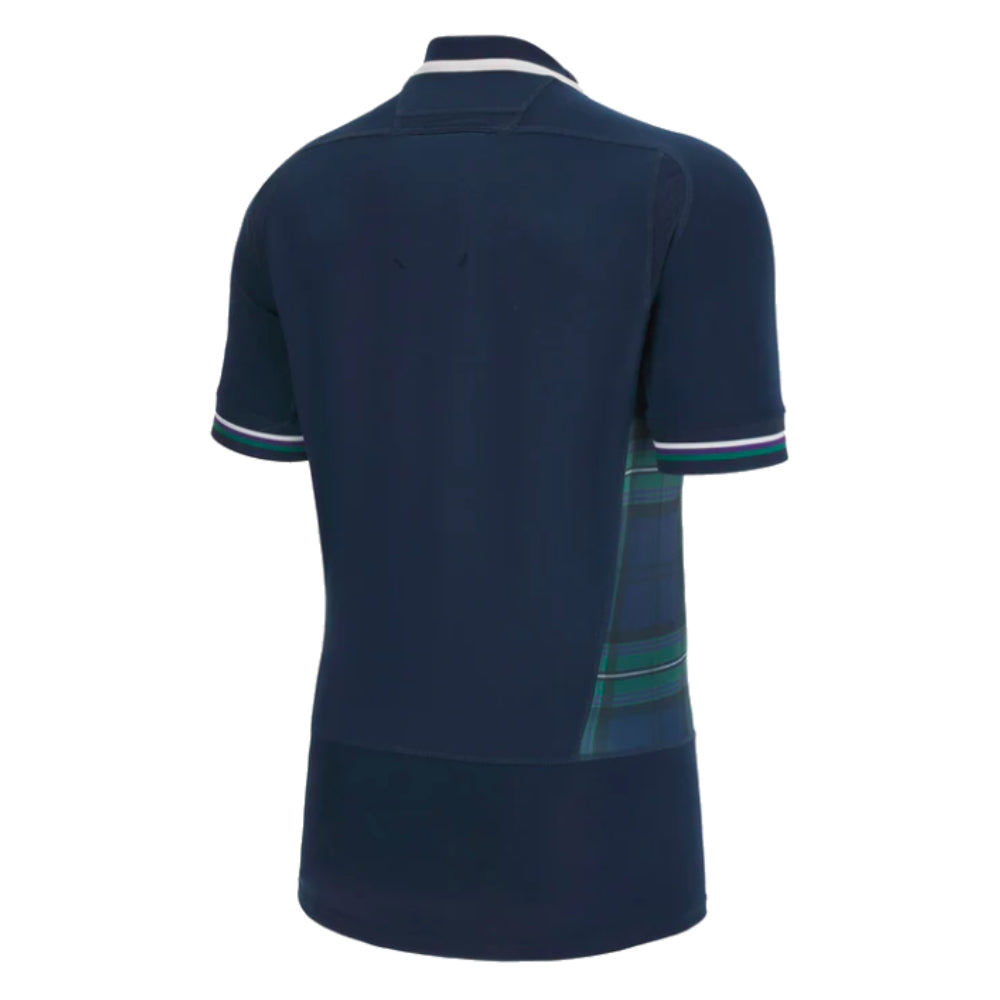 Scotland RWC 2023 Bodyfit Home Rugby Shirt Product - Football Shirts Macron   