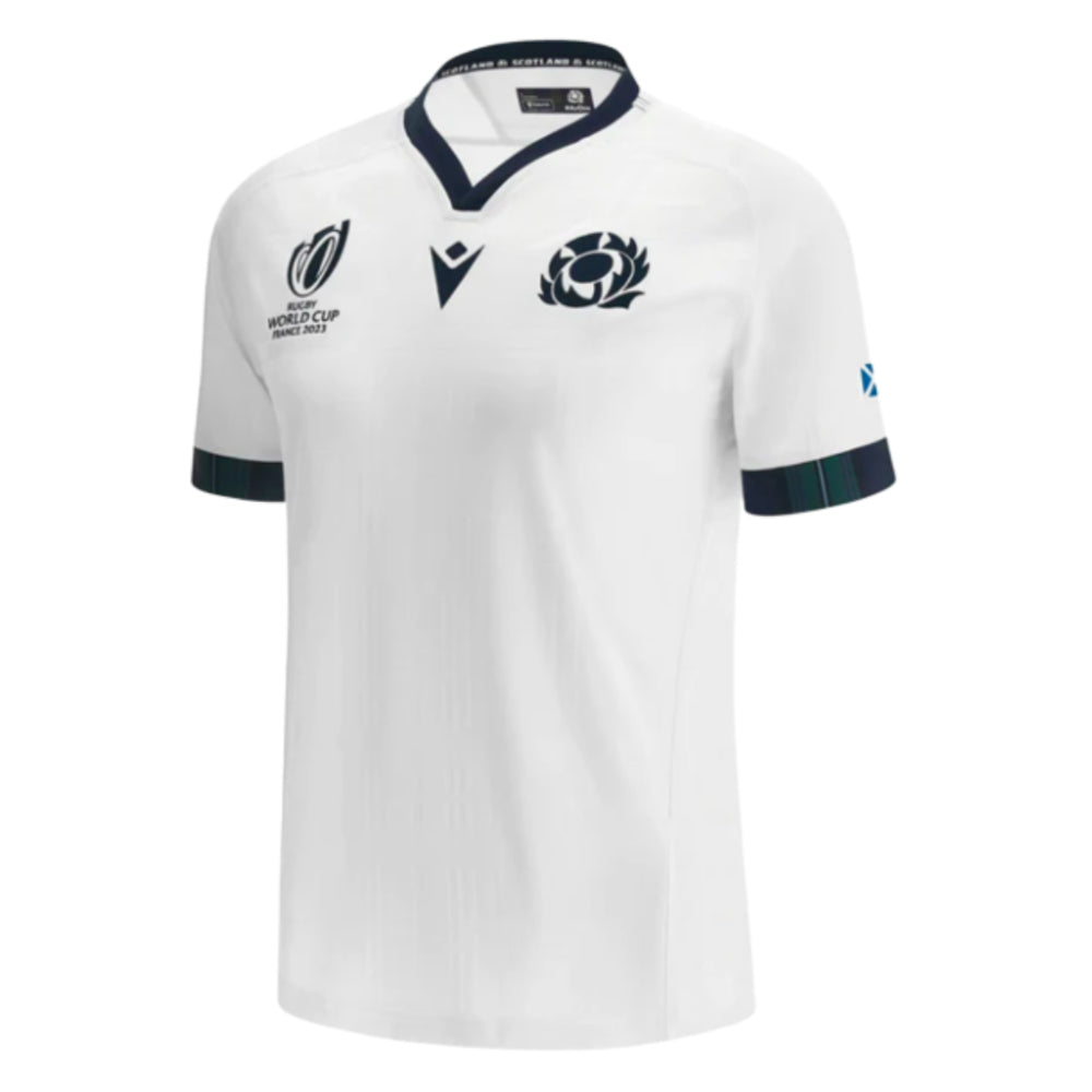 Scotland RWC 2023 Away Replica Rugby Shirt (Kids) Product - Football Shirts Macron   
