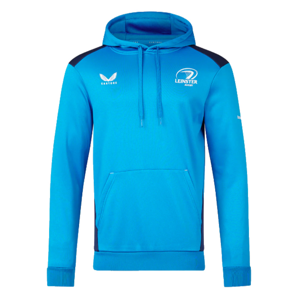 2023-2024 Leinster Hooded Top (Blue) Product - Hoodies Castore   