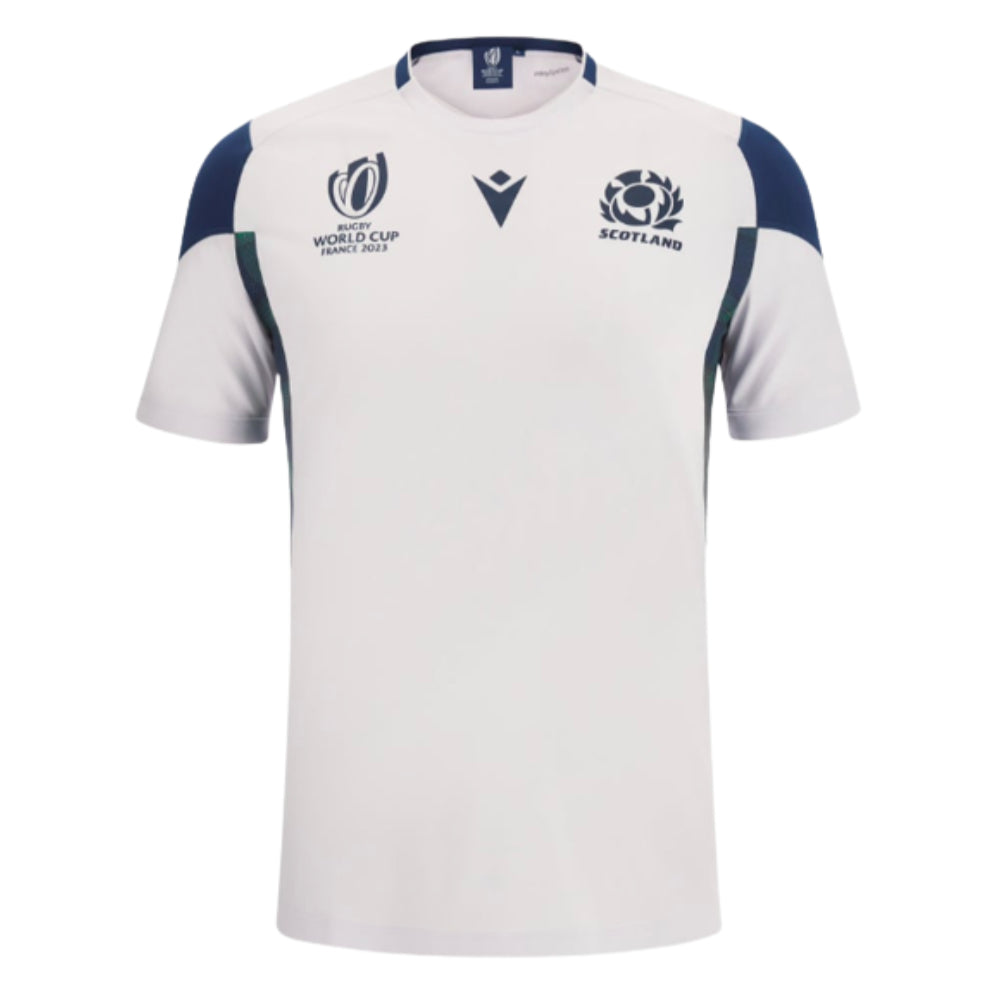 Scotland RWC 2023 Rugby Training T-Shirt - White_0