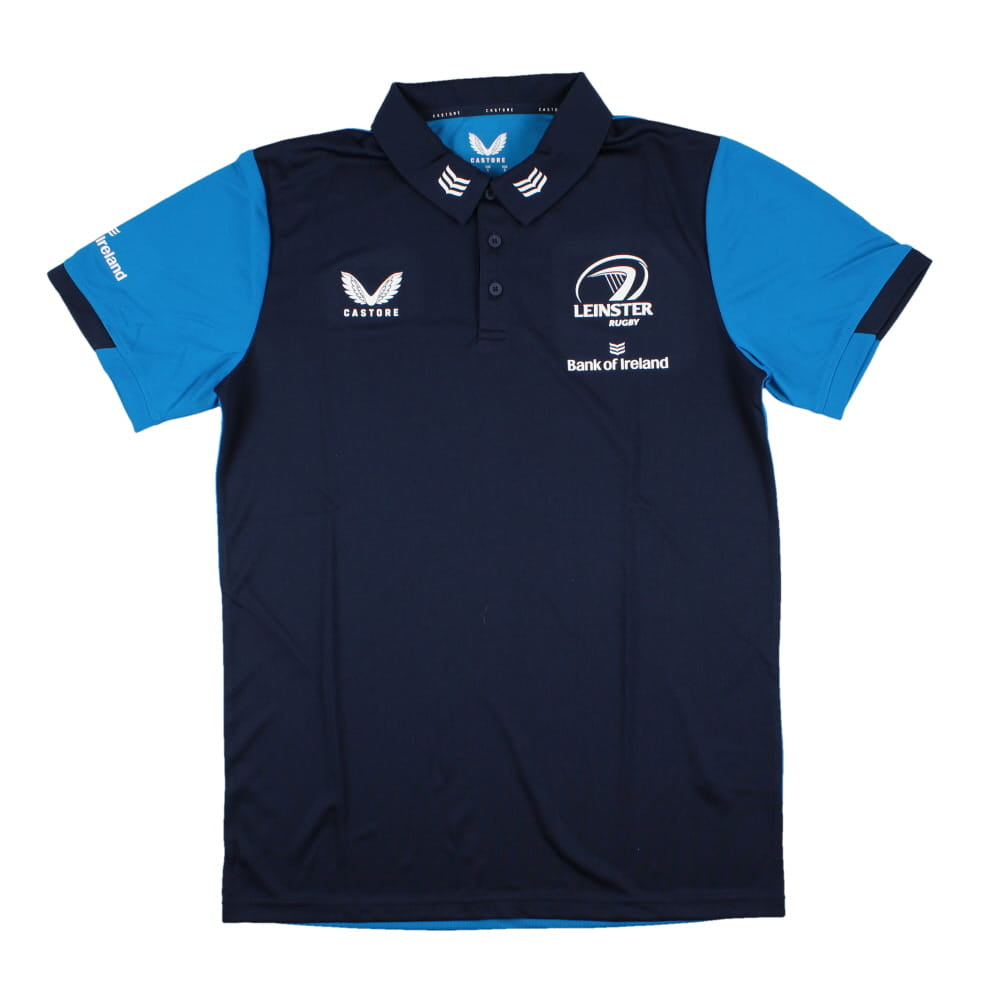 2023-2024 Leinster Media Polo Shirt (Navy) Product - Polo Shirts Castore   