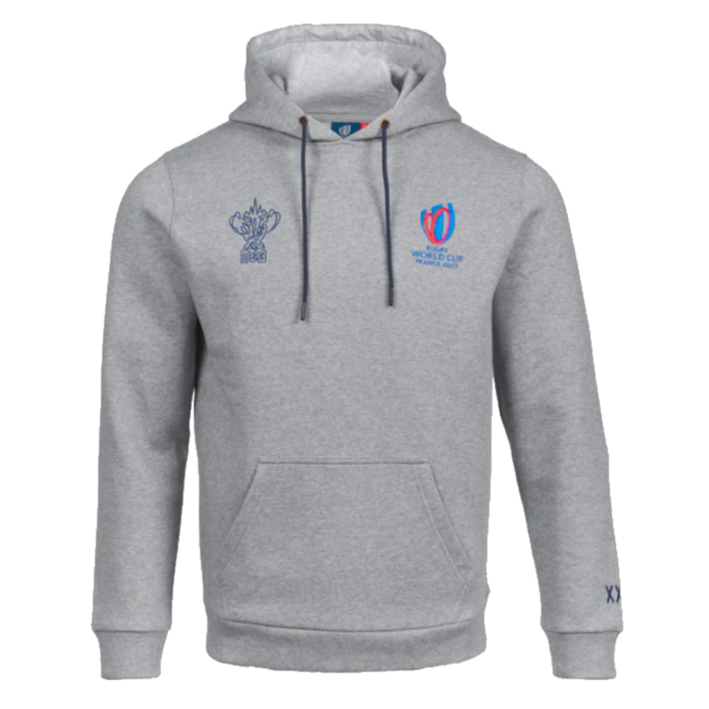 RWC 2023 Mens Pullover Logo Hoodie (Grey) Product - Hoodies Macron   