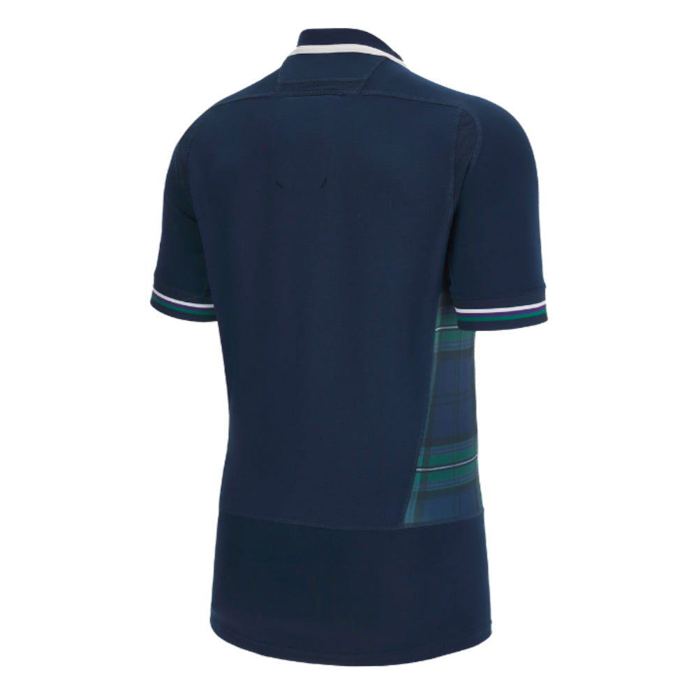 2023-2024 Scotland Home Rugby Authentic Body Fit Shirt Product - Football Shirts Macron   