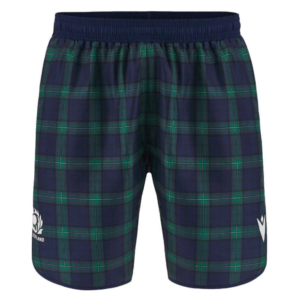 2023-2024 Scotland Rugby Swimming Shorts (Tartan) Product - Shorts Macron   
