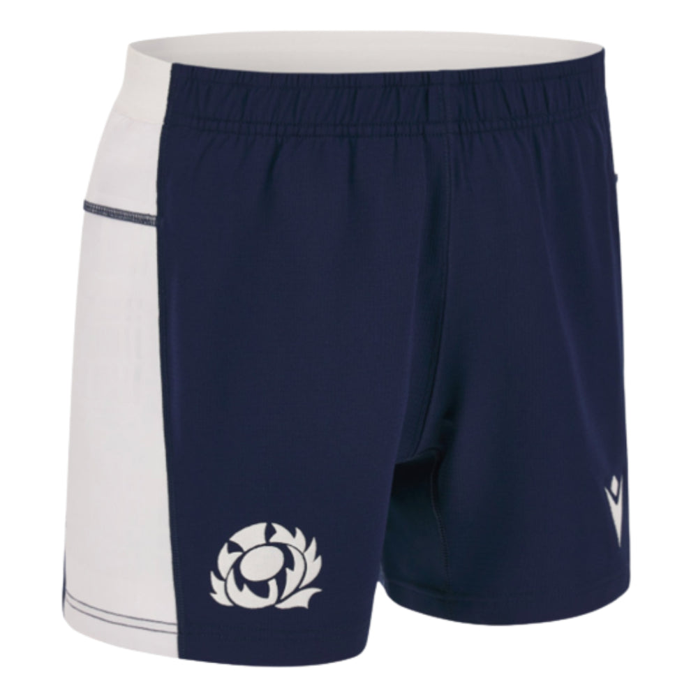2023-2024 Scotland Away Rugby Shorts (Navy) Product - Shorts Macron   