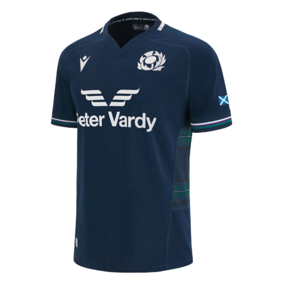 2023-2024 Scotland Home Rugby Poly Replica Shirt (Kids) Product - Football Shirts Macron   