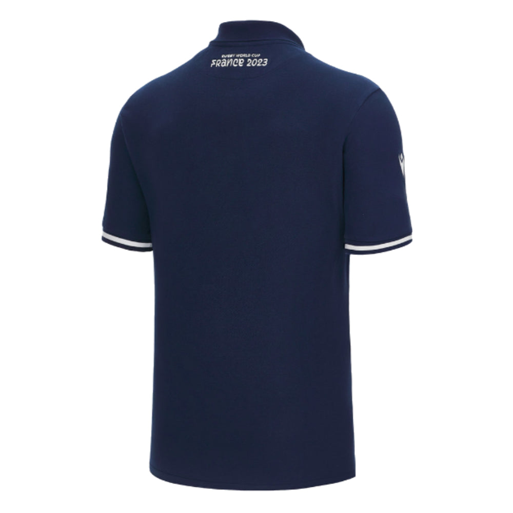 Scotland RWC 2023 Rugby Polo Shirt (Navy) - Kids Product - Polo Shirts Macron   