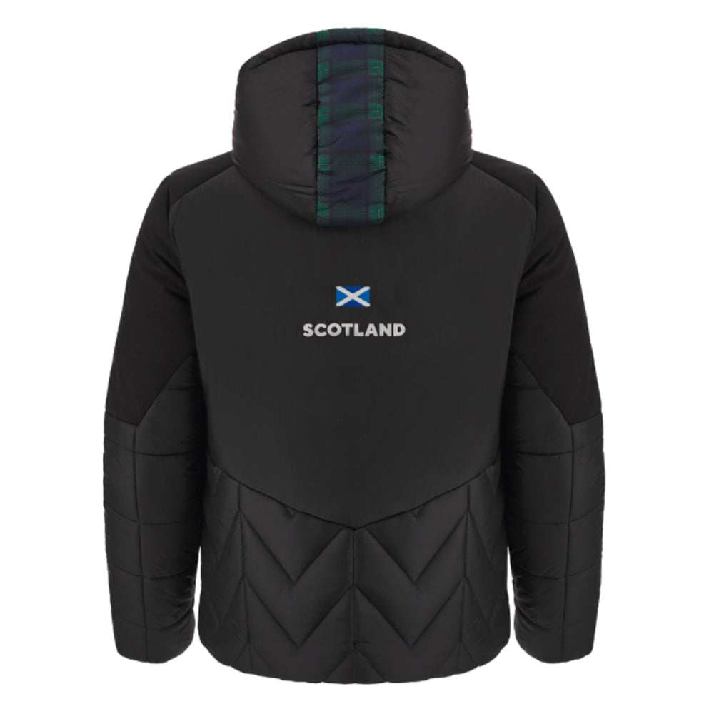 2023-2024 Scotland Rugby Bomber Jacket (Black) Product - Jackets Macron   