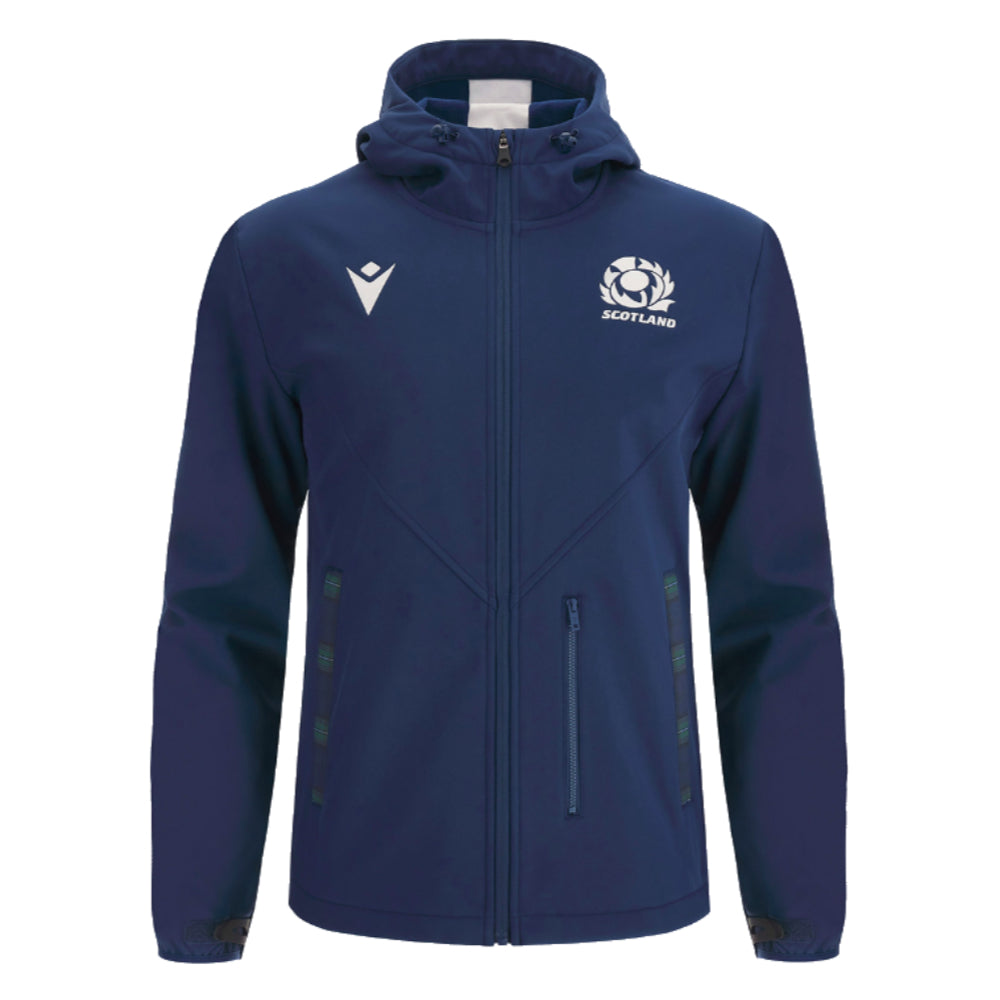 2023-2024 Scotland Rugby Softshell Jacket (Navy) Product - Jackets Macron   