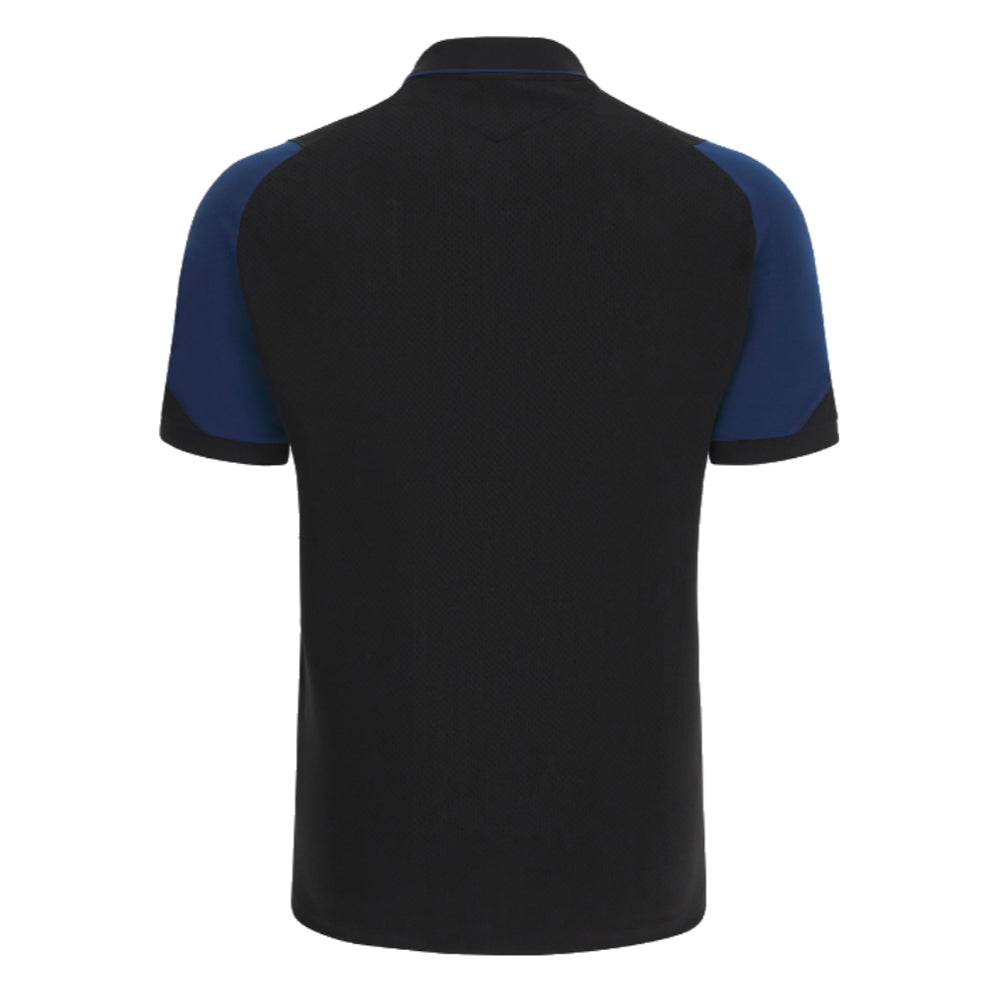 Scotland RWC 2023 Rugby Travel Polo Shirt (Black) Product - Polo Shirts Macron   