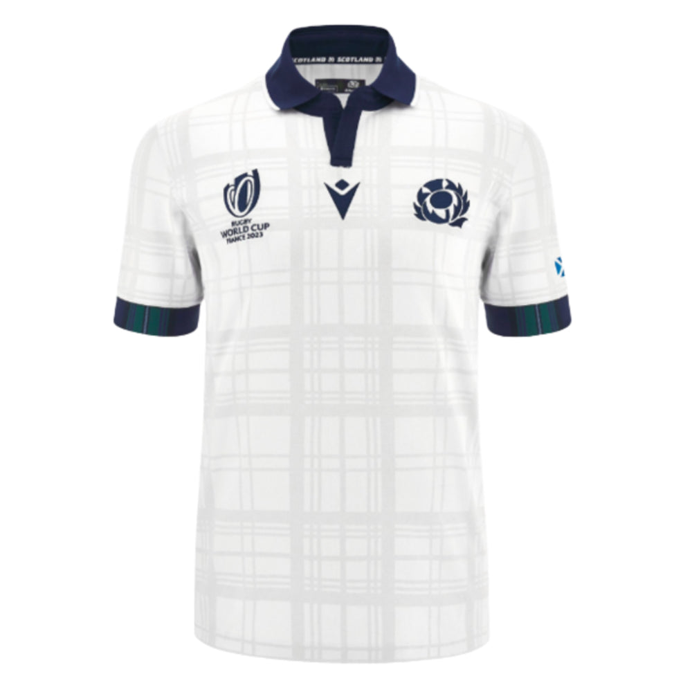 Scotland RWC 2023 Away Cotton Rugby Shirt Product - Football Shirts Macron   