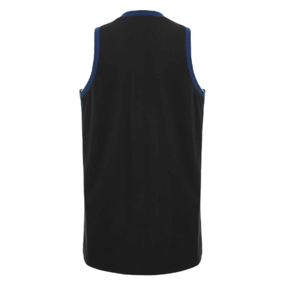 2023-2024 Scotland Rugby Basketball Singlet (Black) Product - Sleeveless Macron   