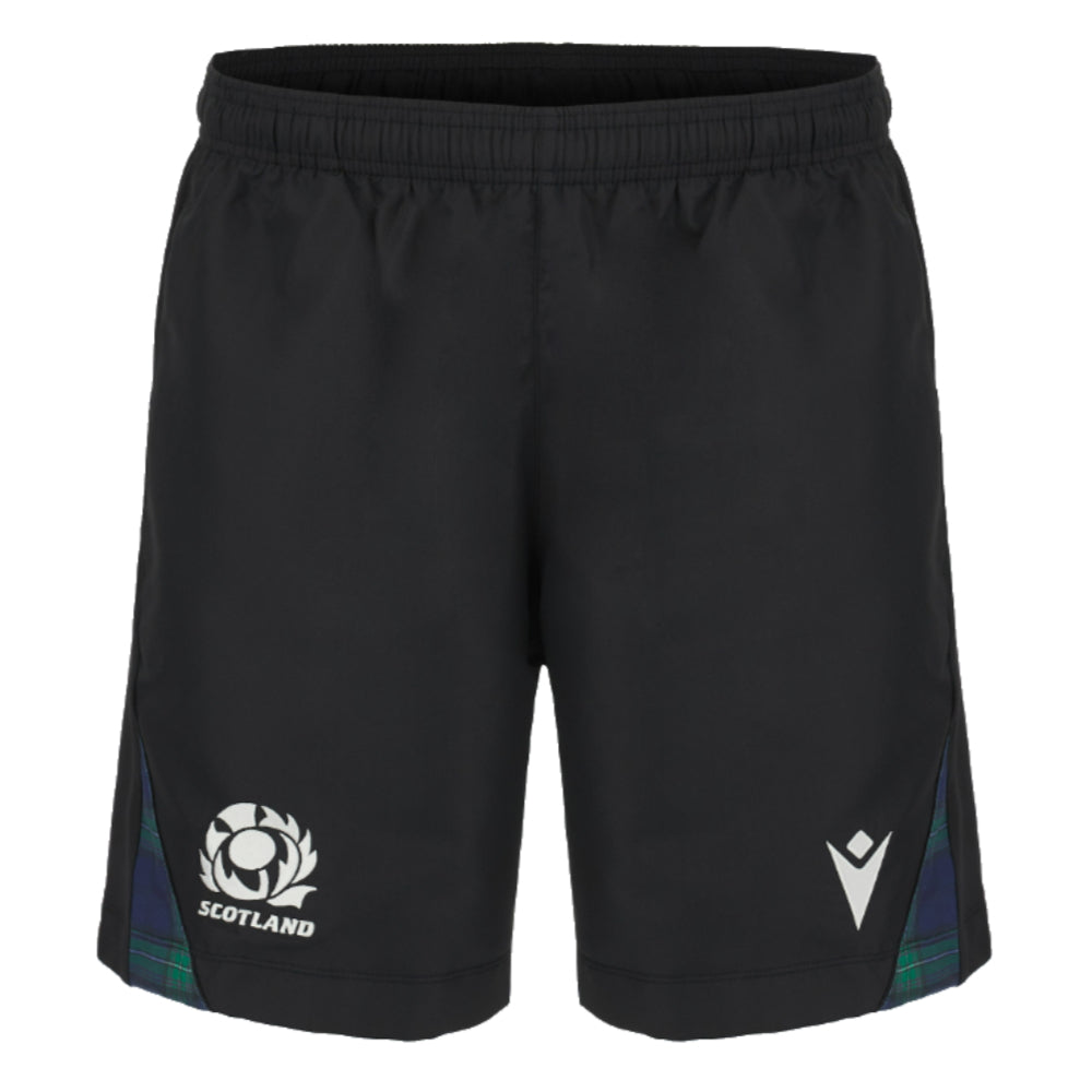 2023-2024 Scotland Rugby Bermuda Shorts (Black) Product - Shorts Macron   