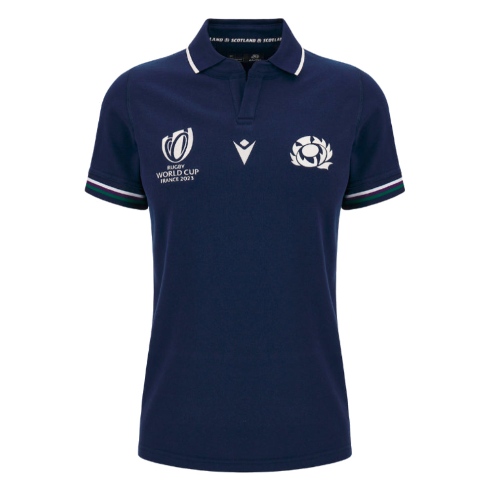 Scotland RWC 2023 Home Cotton Rugby Shirt (Ladies) Product - Football Shirts Macron   