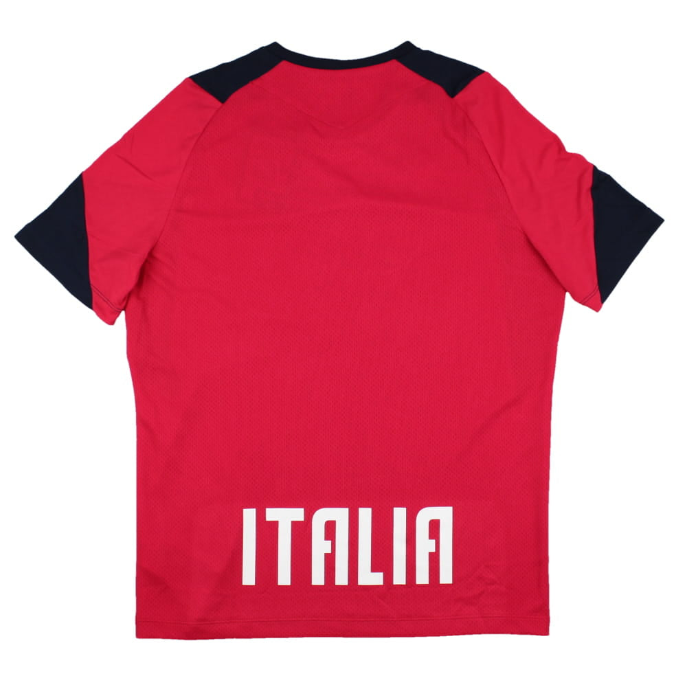 2023-2024 Italy Rugby Player Training Shirt (Red) Product - Training Shirts Macron   