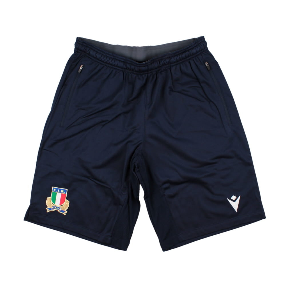 2023-2024 Italy Rugby Bermuda Shorts (Navy) Product - Shorts Macron   
