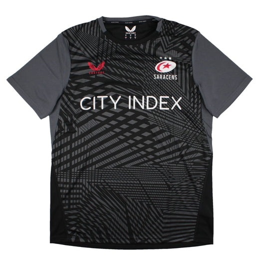 2023-2024 Saracens SS Training Tee (Black)_0