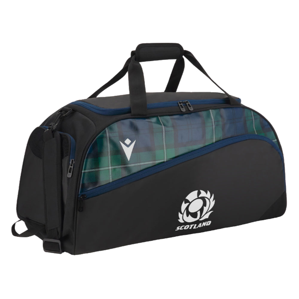 2023-2024 Scotland Rugby Gym Duffel Bag (Black) Product - Headwear Macron   