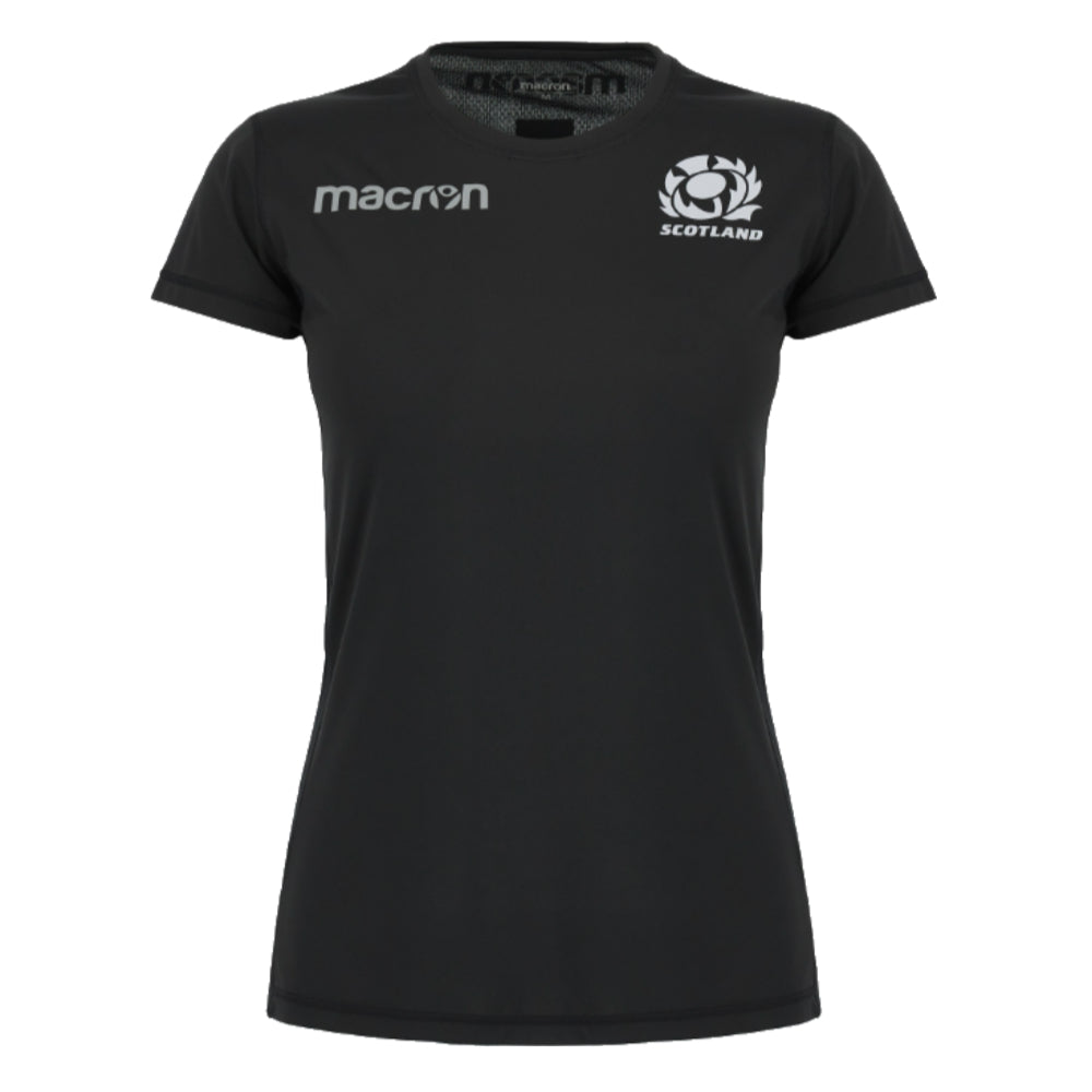 2023-2024 Scotland Rugby Training Shirt (Black) - Ladies Product - Training Shirts Macron   