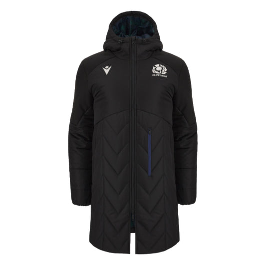 2023-2024 Scotland Rugby Stadium Parka Jacket (Black)_0